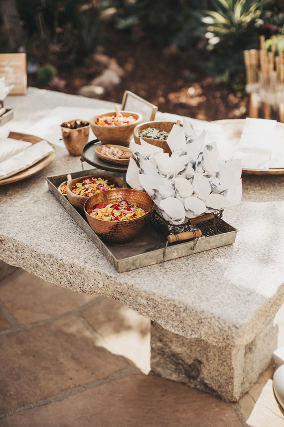 Intimate, elegant backyard wedding in Santa Barbara