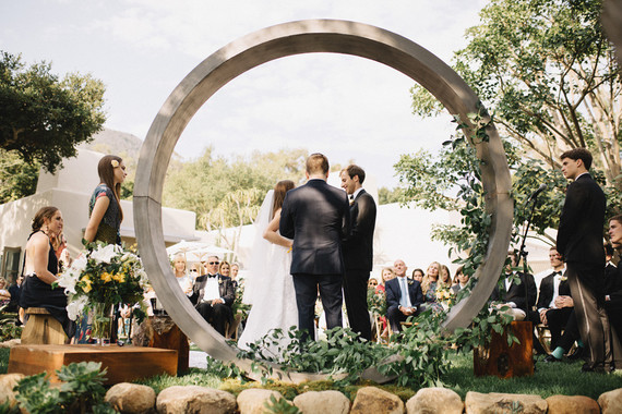 Intimate, elegant backyard wedding in Santa Barbara