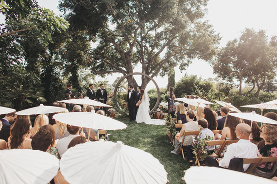 Intimate, elegant backyard wedding in Santa Barbara
