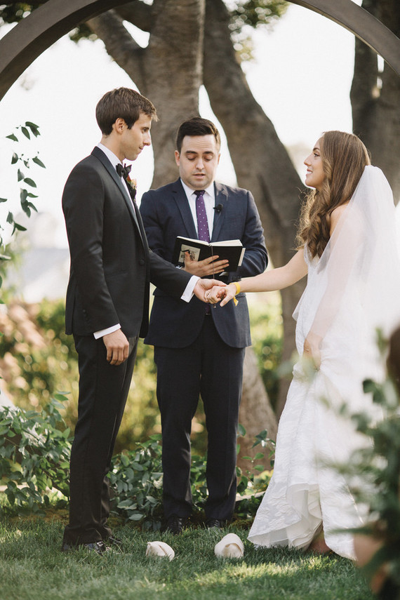 Intimate, elegant backyard wedding in Santa Barbara