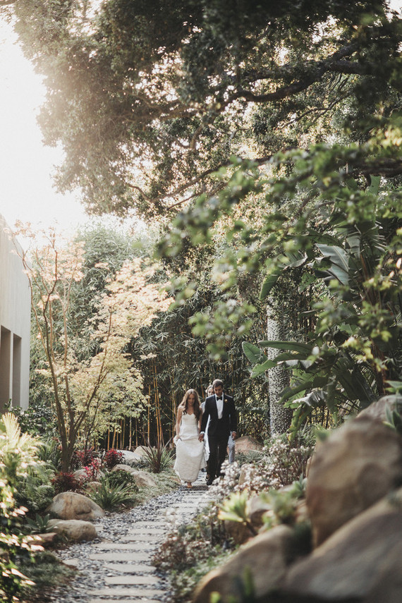 Intimate, elegant backyard wedding in Santa Barbara