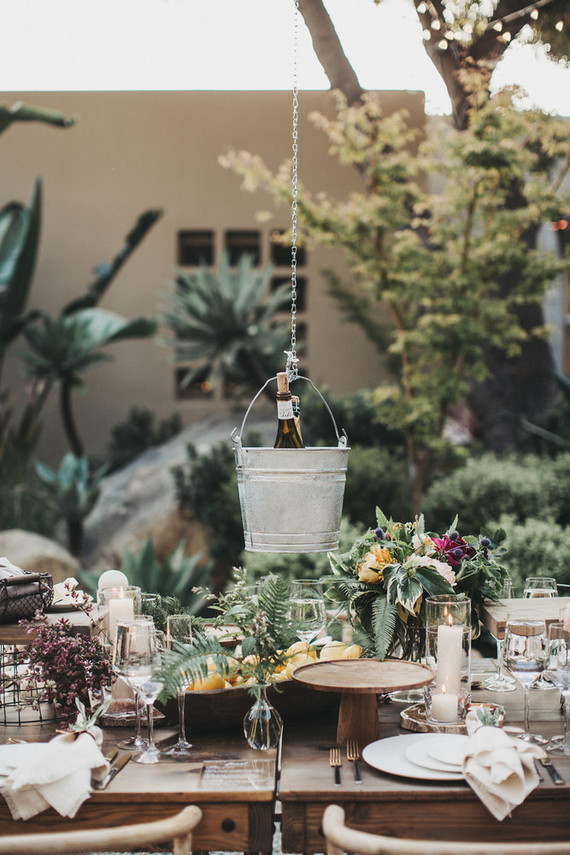 Intimate, elegant backyard wedding in Santa Barbara