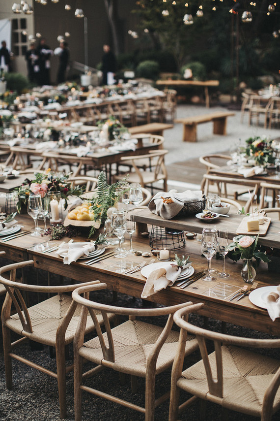 Intimate, elegant backyard wedding in Santa Barbara
