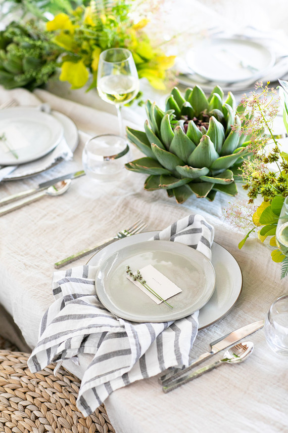 Garden inspired dinner party