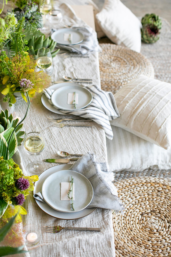 Garden inspired dinner party