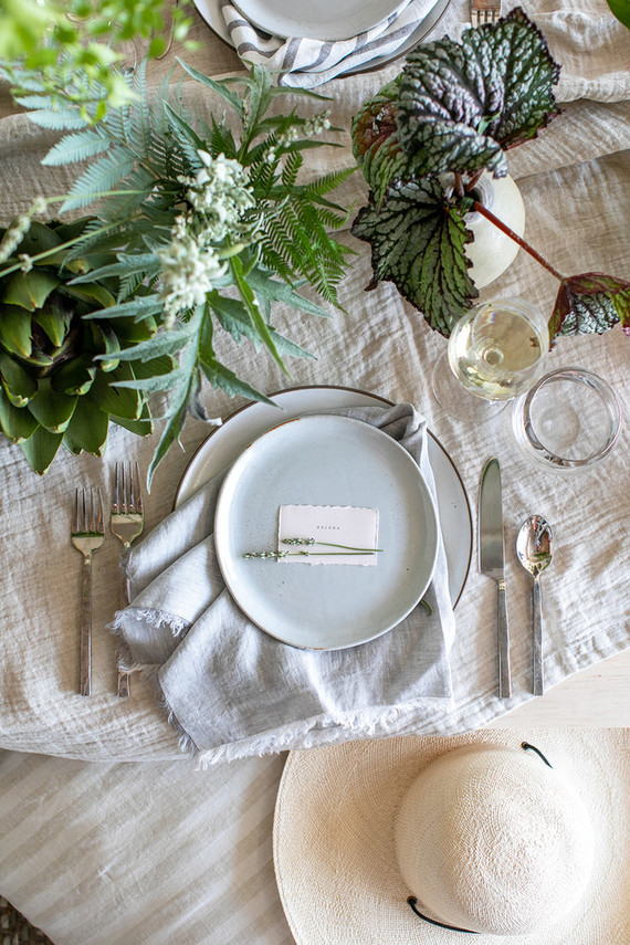Garden inspired dinner party