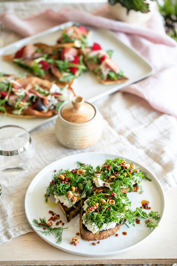 Garden inspired dinner party