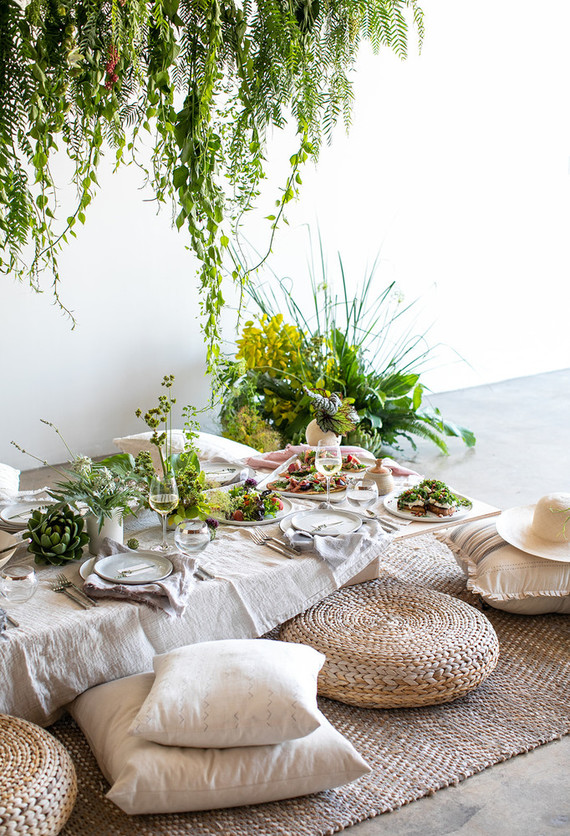 Garden inspired dinner party