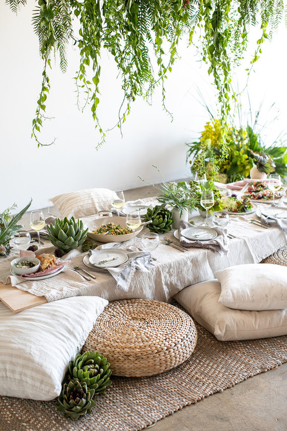Garden inspired dinner party