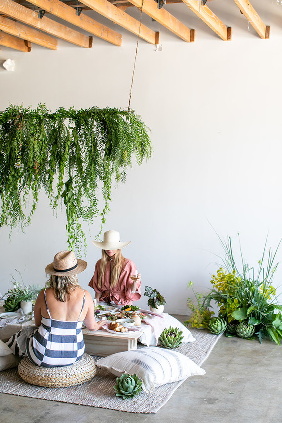 Garden inspired dinner party