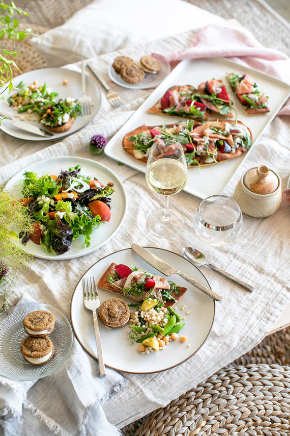 Garden inspired dinner party