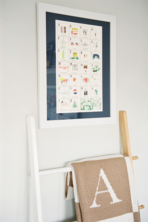 Classic modern boy's nursery and newborn photos in Virginia