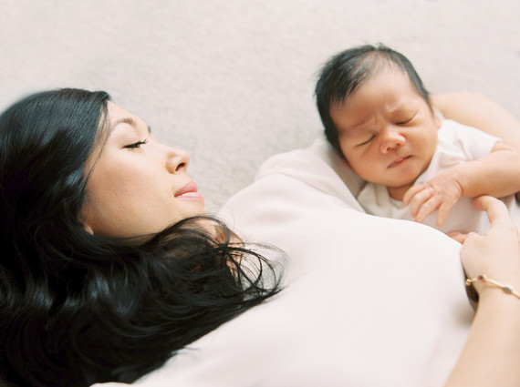 Classic modern boy's nursery and newborn photos in Virginia