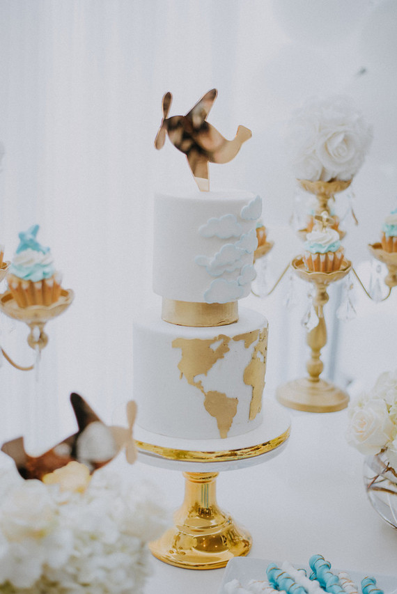 Airplane themed baby shower