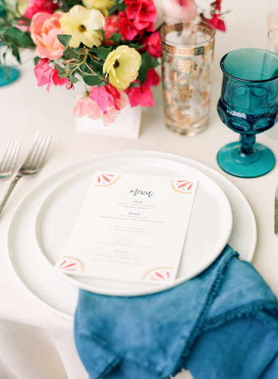 Colorful spring Texas wedding with Mexican details