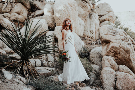 DIY desert wedding at Le Haute Desert Aerie in Pioneertown