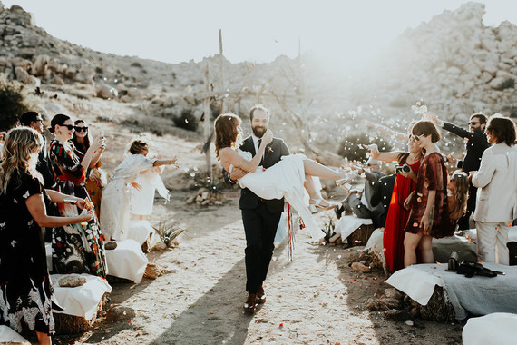 DIY desert wedding at Le Haute Desert Aerie in Pioneertown