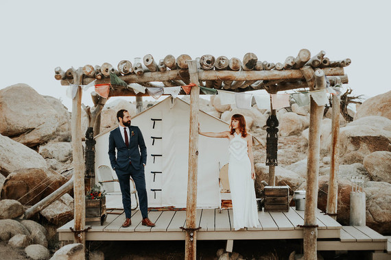 DIY desert wedding at Le Haute Desert Aerie in Pioneertown