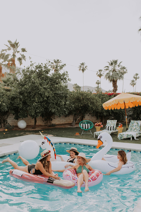Tropical bachelorette party ideas in Palm Springs
