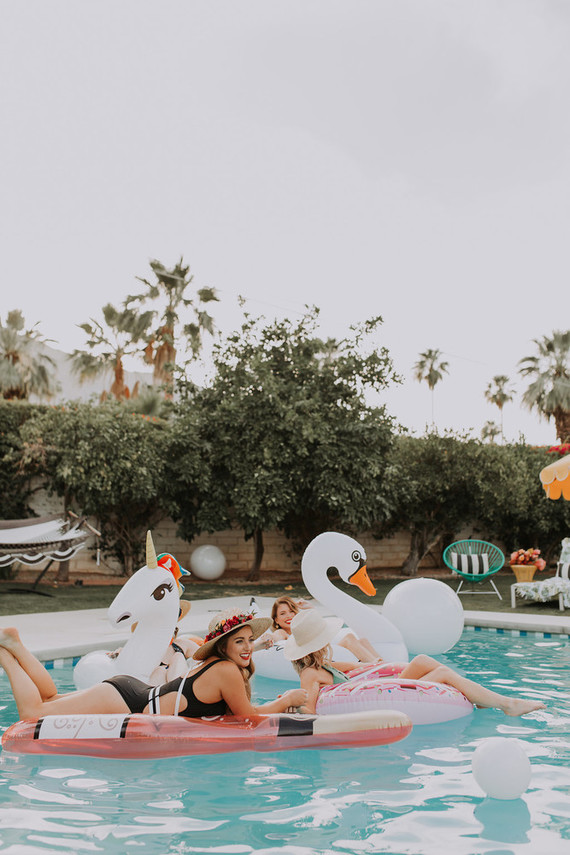 Tropical bachelorette party ideas in Palm Springs