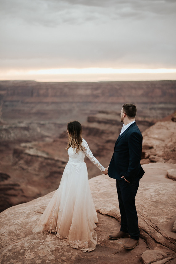 adventurous desert elopement in Moab, Utah