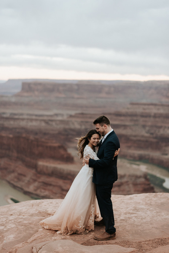 adventurous desert elopement in Moab, Utah