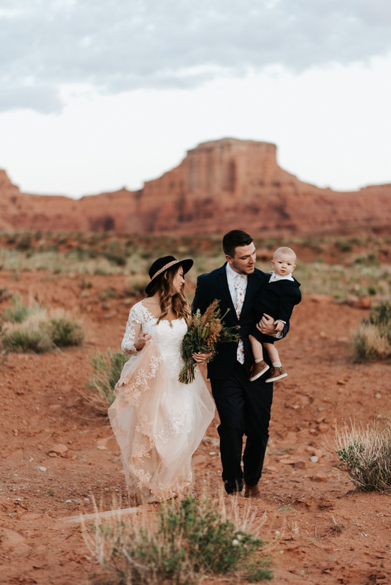 adventurous desert elopement in Moab, Utah