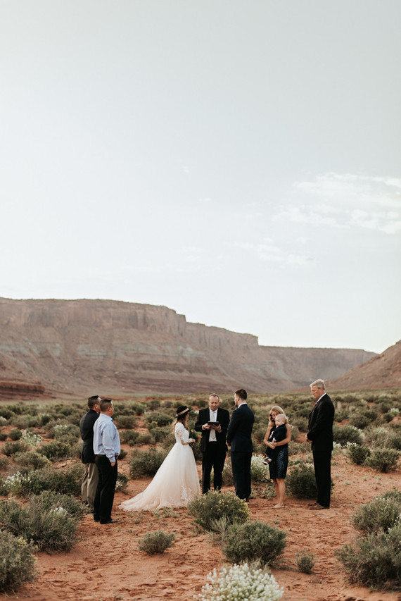 adventurous desert elopement in Moab, Utah