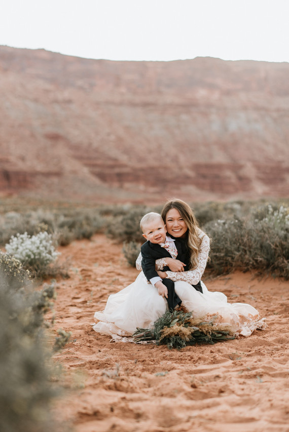 adventurous desert elopement in Moab, Utah