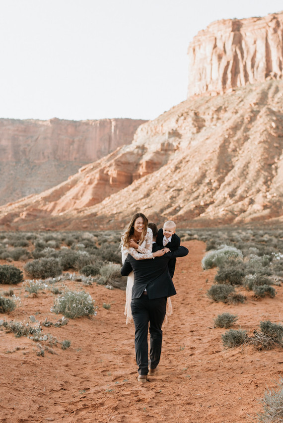 adventurous desert elopement in Moab, Utah