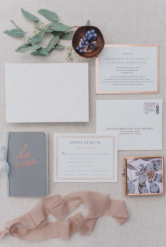 Rustic modern Jewish wedding at Terrain