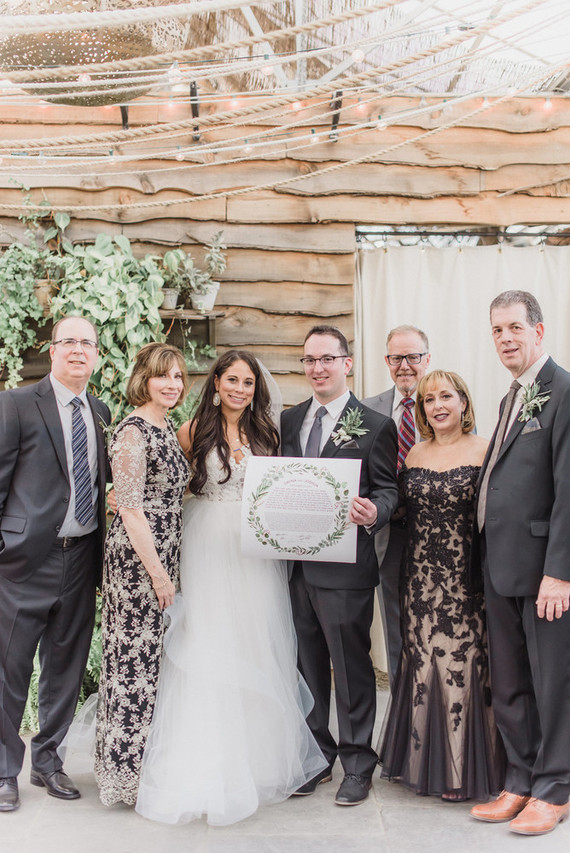 Rustic modern Jewish wedding at Terrain