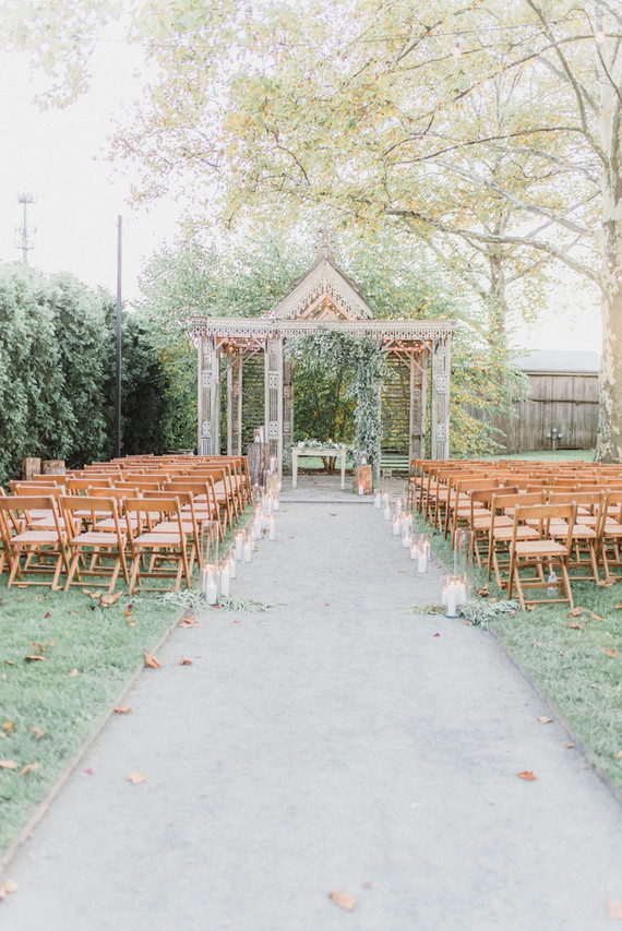 Rustic modern Jewish wedding at Terrain