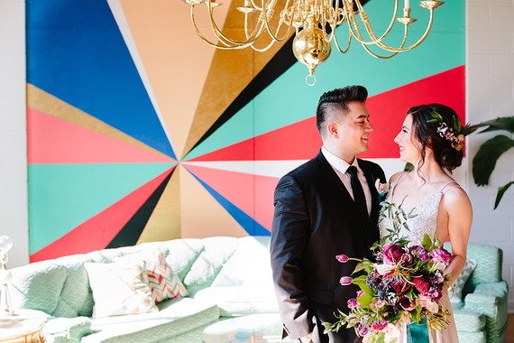 Colorful wedding at The Cheney Place in Grand Rapids