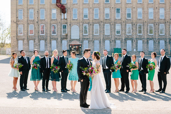 Colorful wedding at The Cheney Place in Grand Rapids