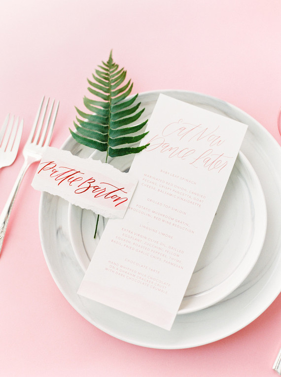 Modern feminine ALL PINK bridal editorial on 100 Layer Cake Inspiration