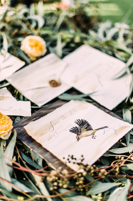 Bird inspired invitations