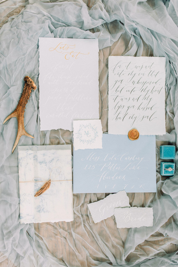 Elegant wedding invitations