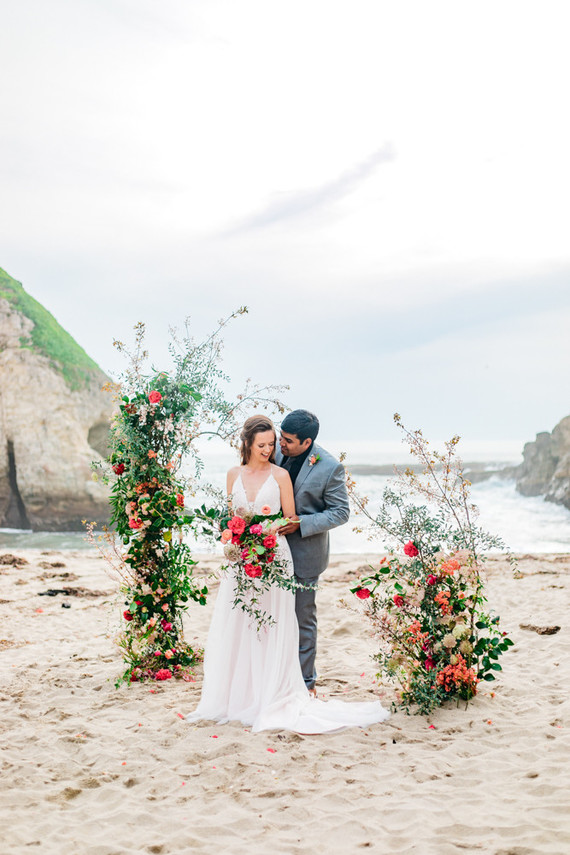 Beach elopement inspiration Inspiration