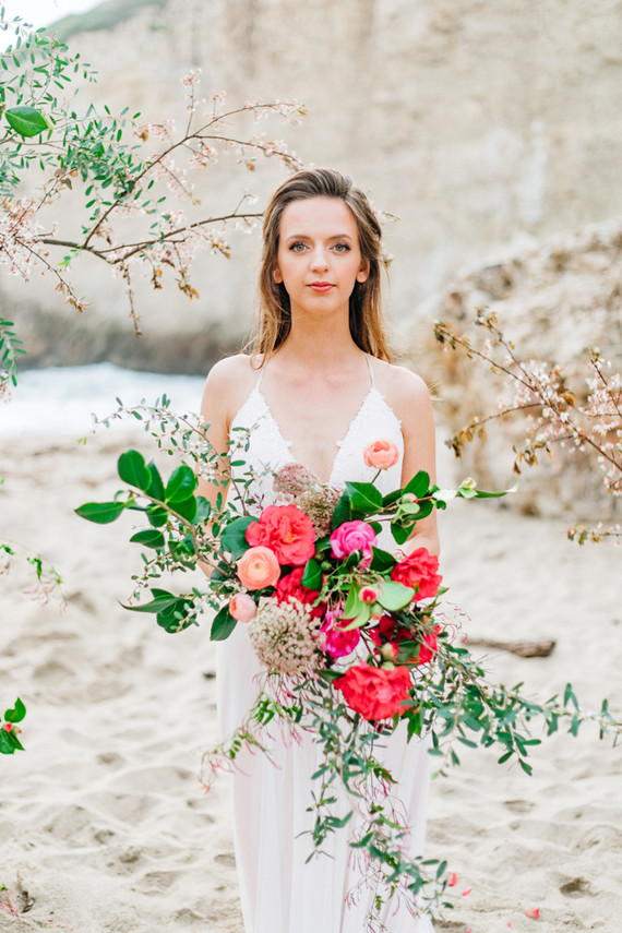 Peony and rose bouquet