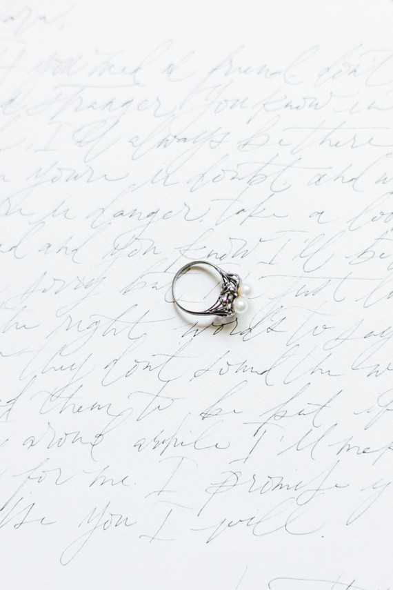 Pearl wedding ring
