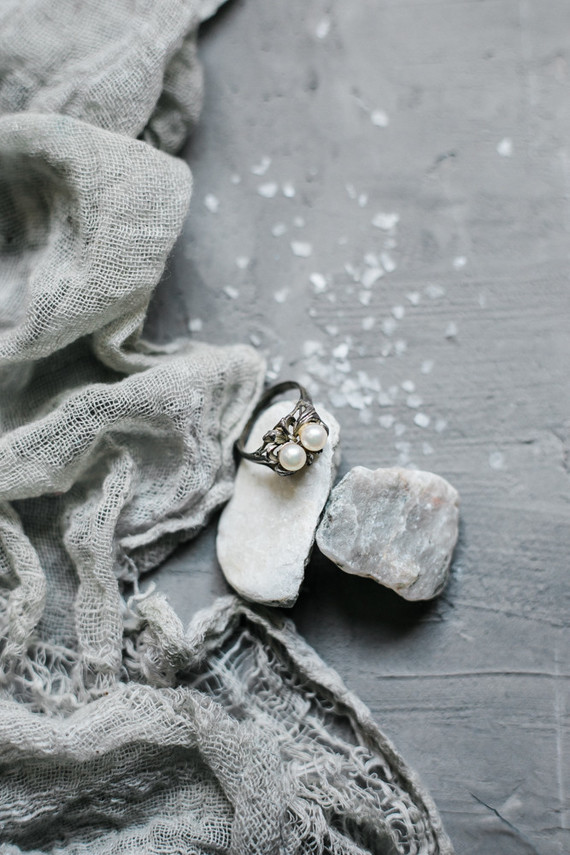 Pearl wedding ring