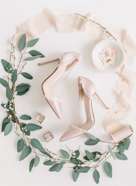 Ethereal stylish blush bridal inspiration