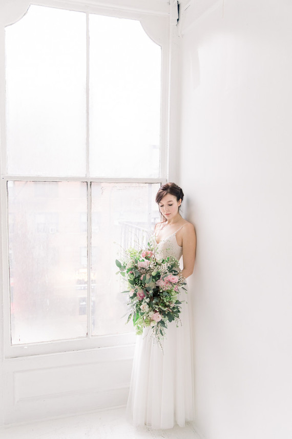 Ethereal stylish blush bridal inspiration