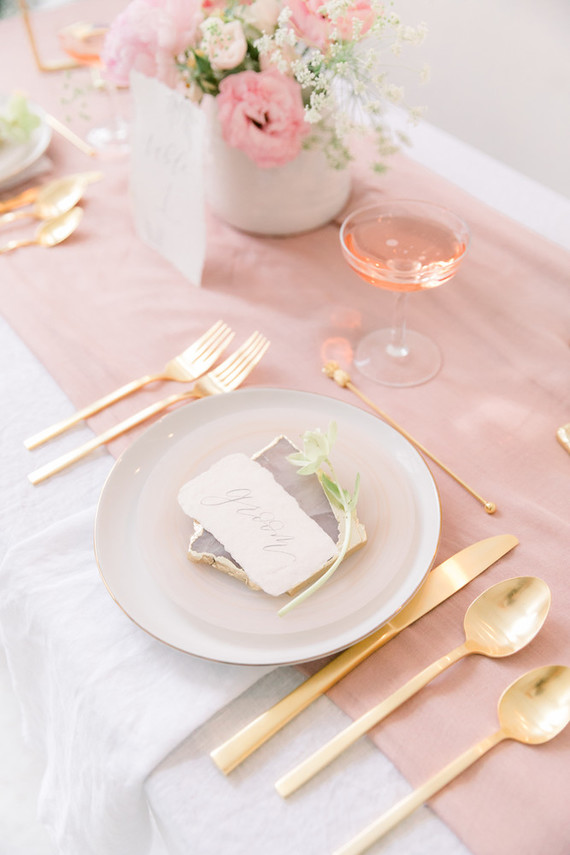 Ethereal stylish blush bridal inspiration