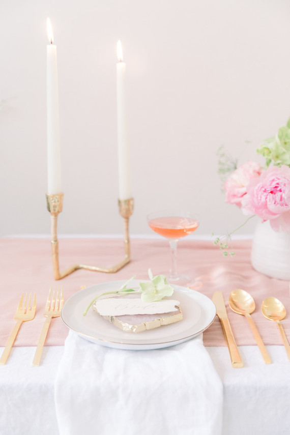 Ethereal stylish blush bridal inspiration