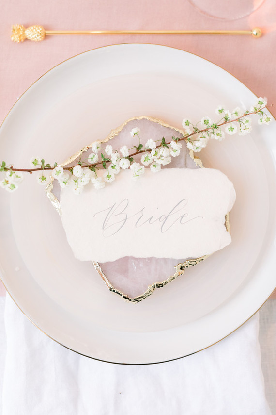 Ethereal stylish blush bridal inspiration