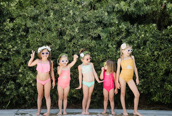 Modern Moana pool party from Beijos Events