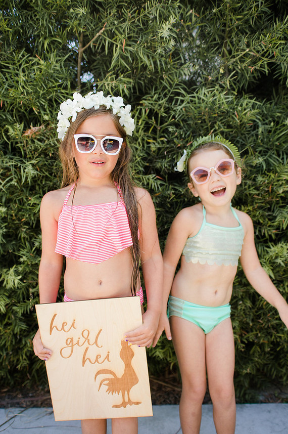 Modern Moana pool party from Beijos Events