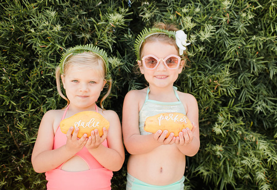 Modern Moana pool party from Beijos Events